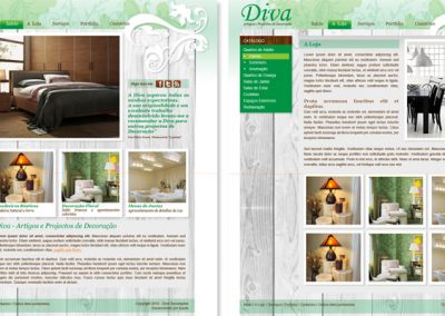 Diva – design para website em parceria
